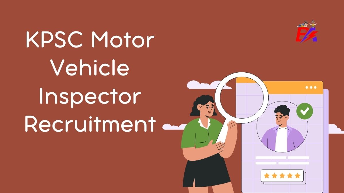 KPSC Motor Vehicle Inspector Recruitment