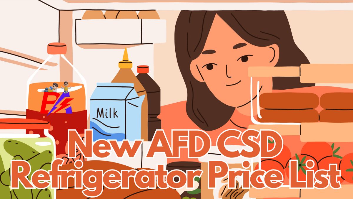 New AFD CSD Refrigerator Price List