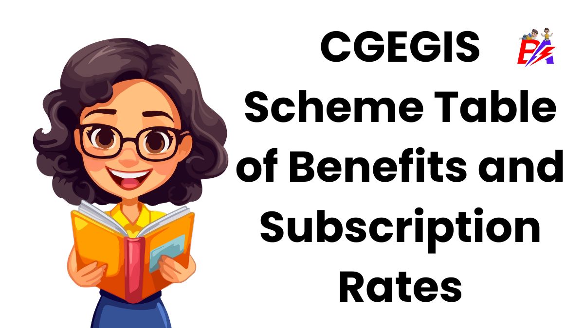 CGEGIS Scheme Table of Benefits and Subscription Rates