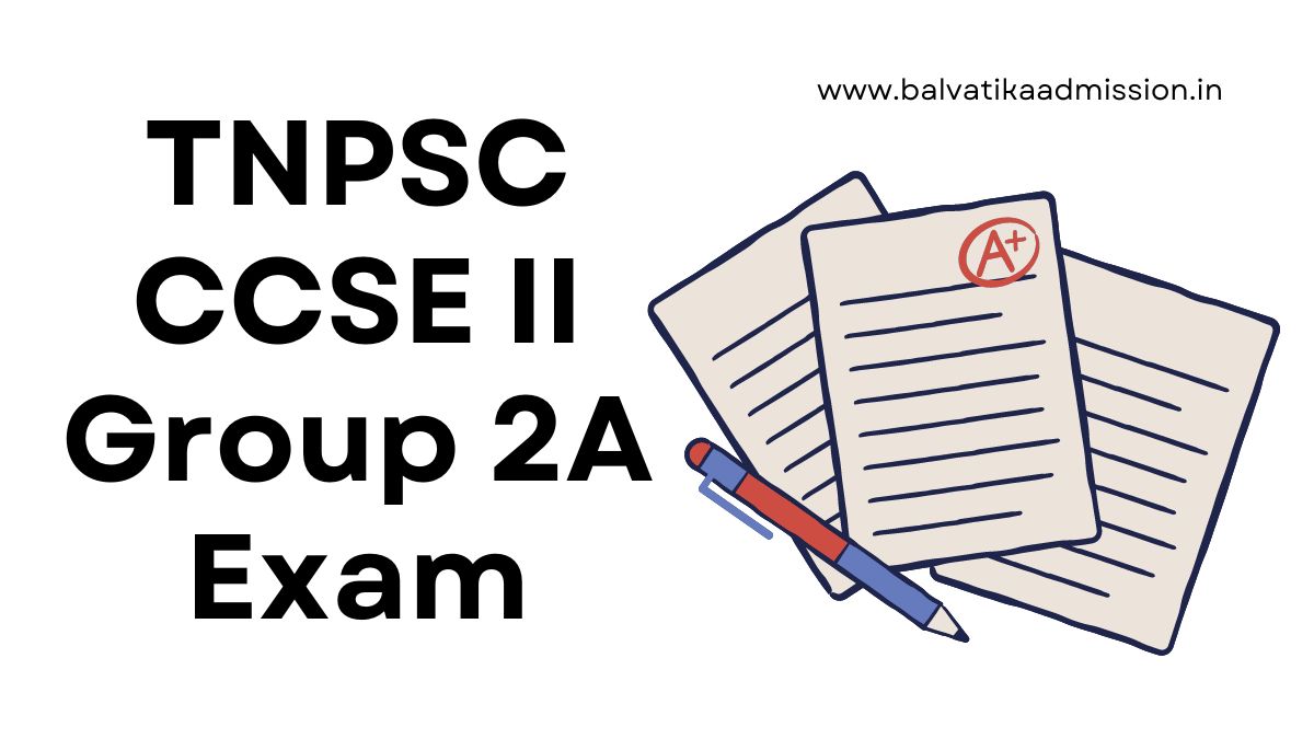 TNPSC CCSE II Group 2A Exam