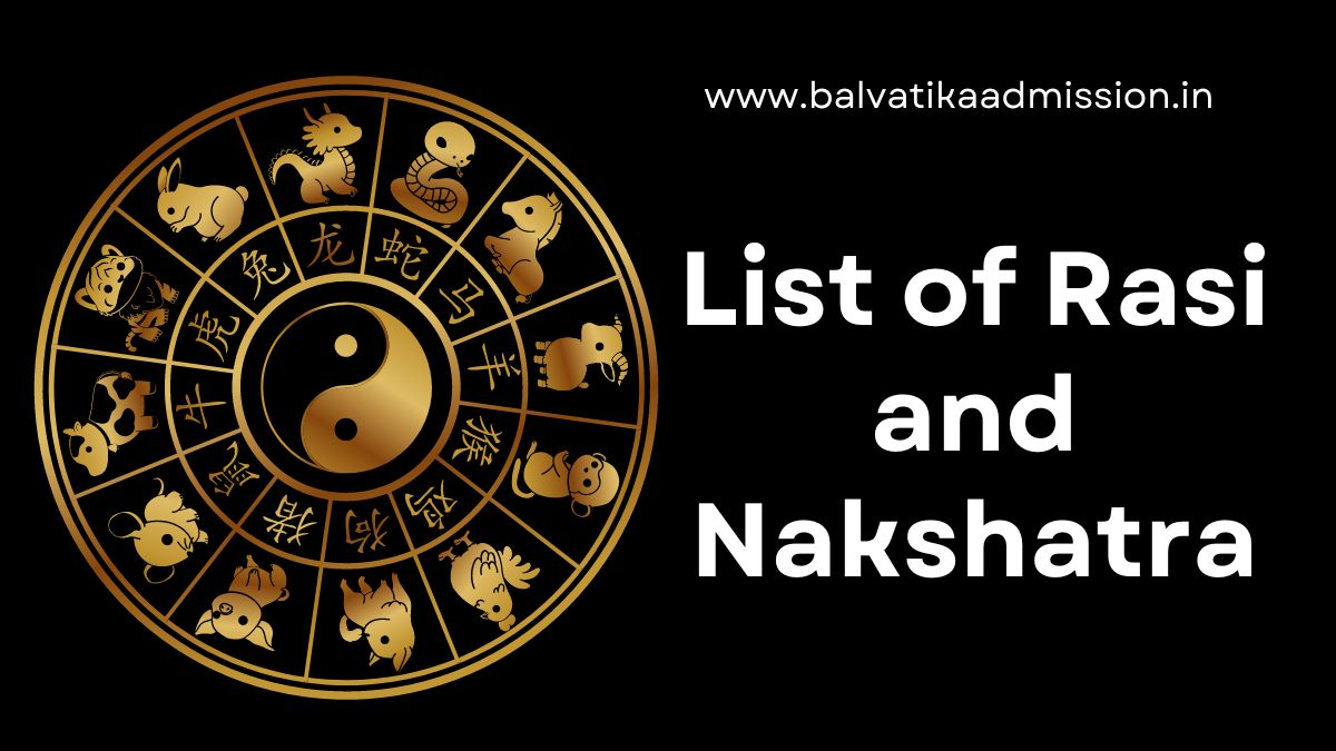 List of Rasi and Nakshatra