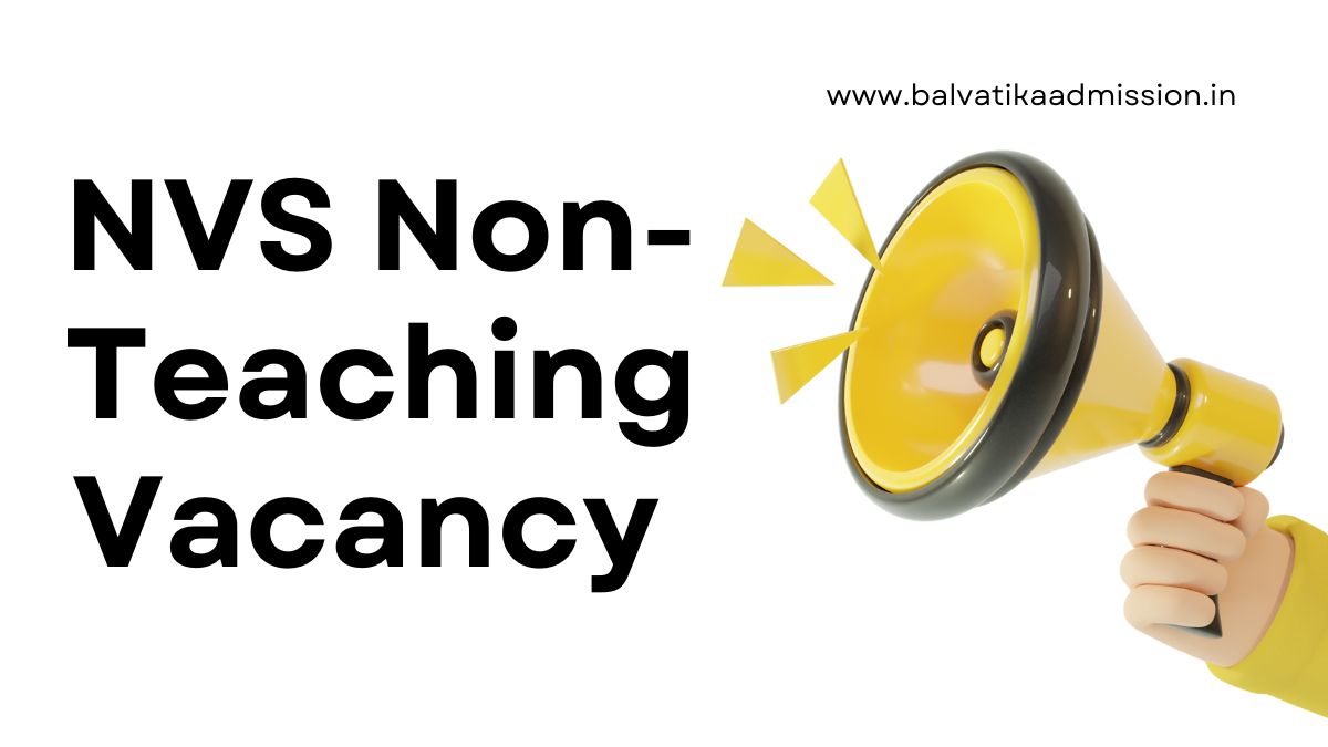 NVS Non-Teaching Recruitment