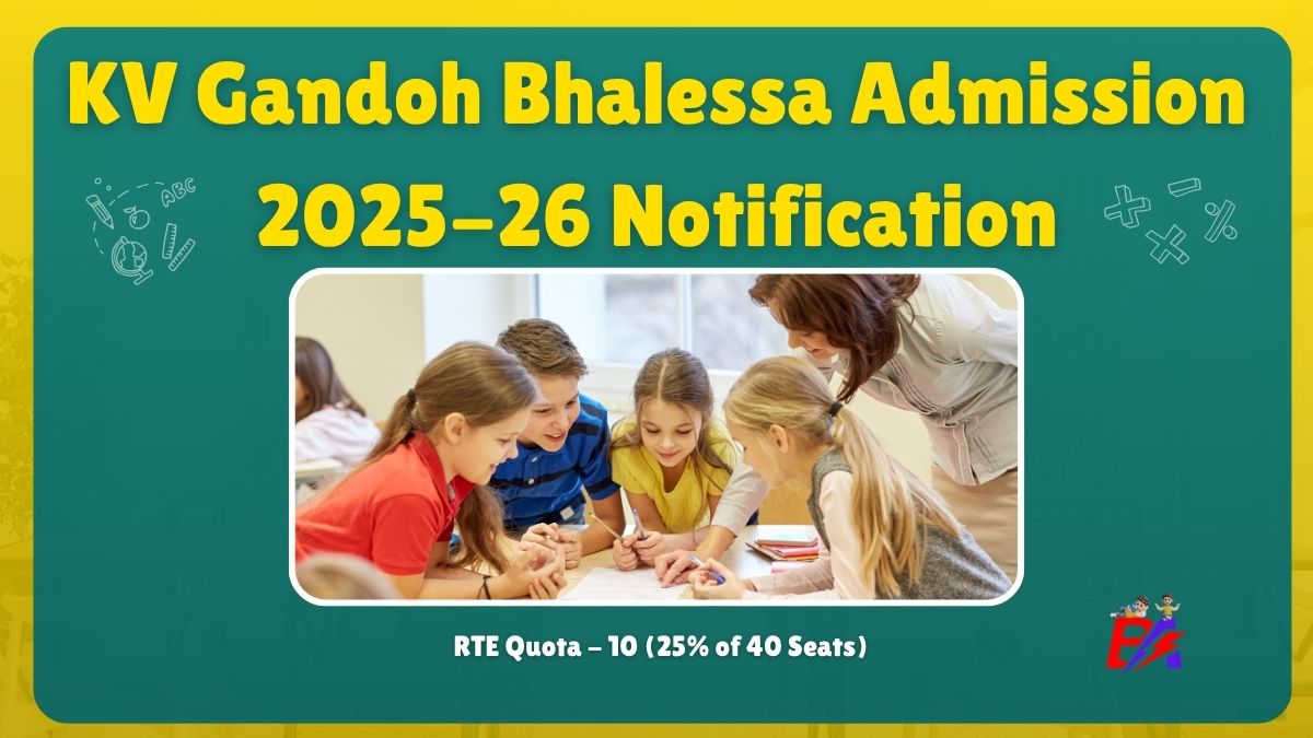 KV Gandoh Bhalessa Class 1 to 5 Admission 2025-26