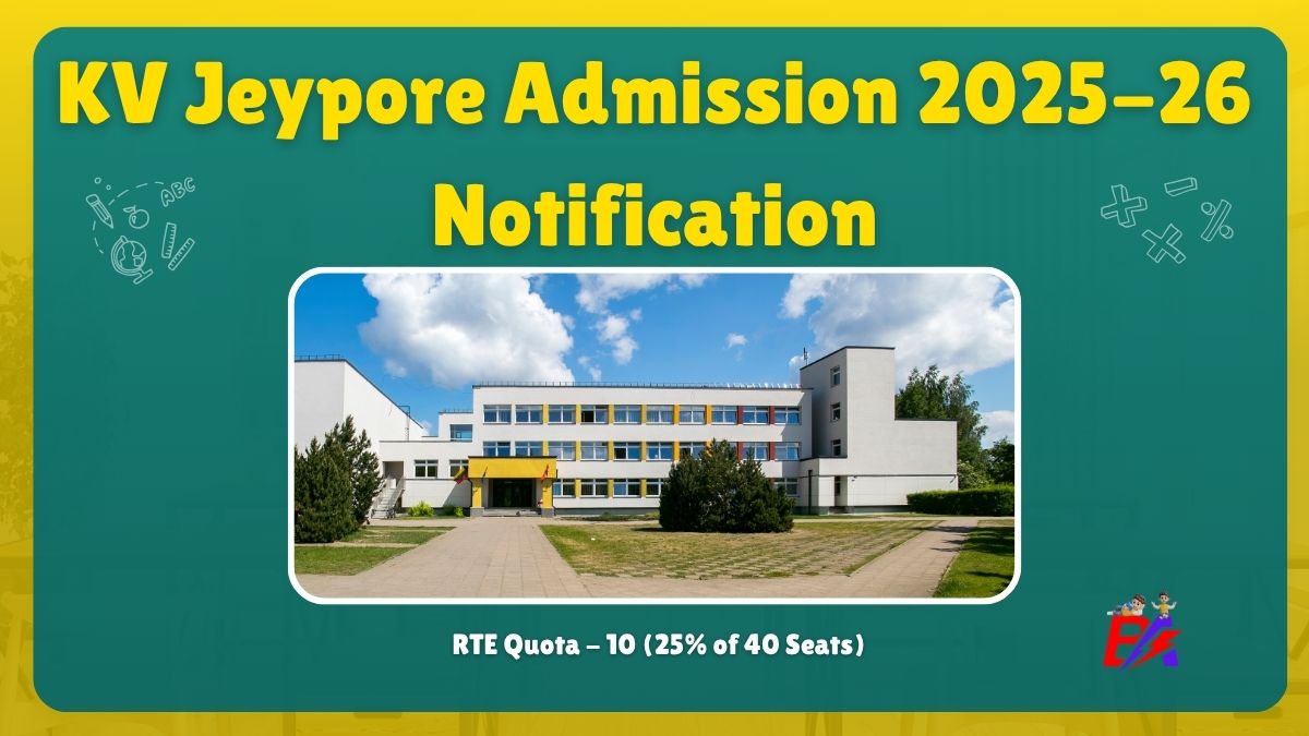 KV Jeypore Class 1 to 5 Admission