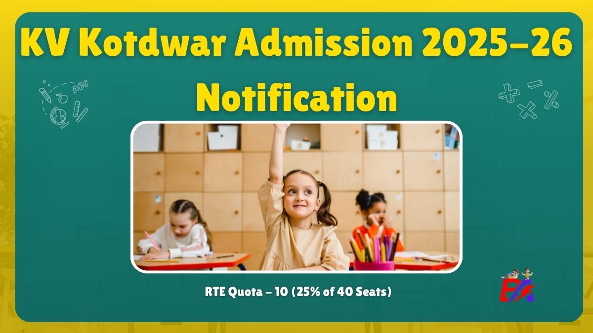 Apply for KV Kotdwar Class 1 to 5 Admission