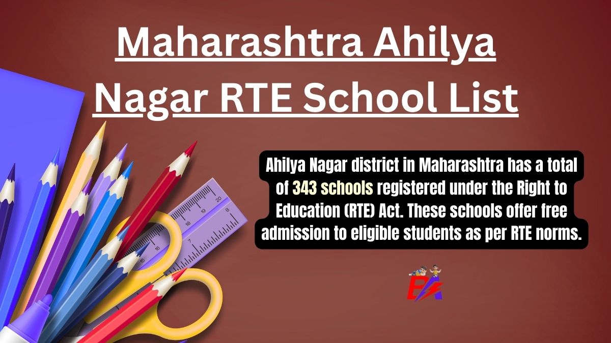 Ahilya Nagar Maharashtra RTE School List 2026-27