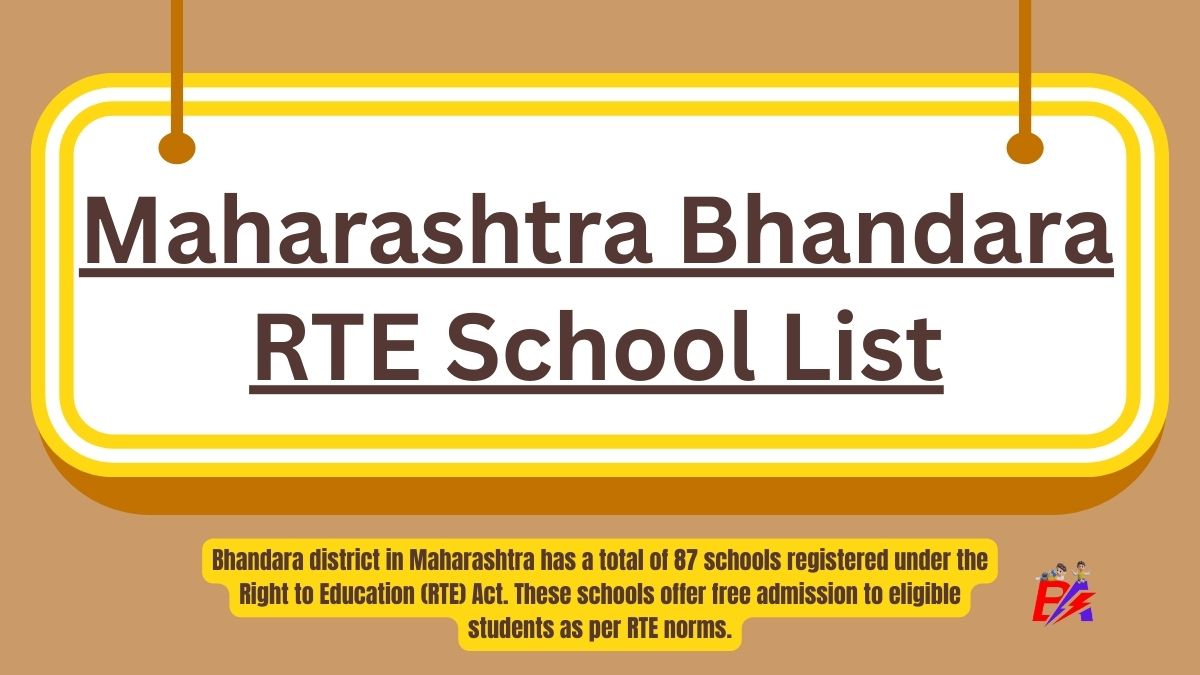 Bhandara Maharashtra RTE School List 2026-27