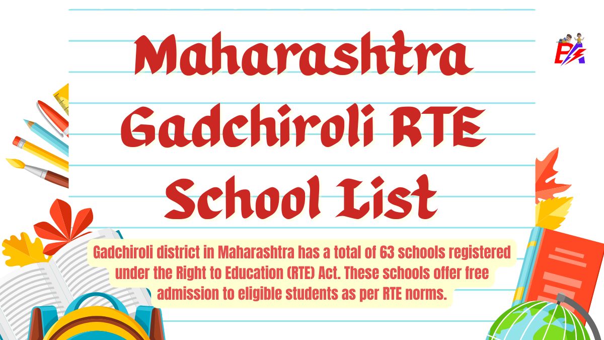 Gadchiroli Maharashtra RTE School List 2026-27
