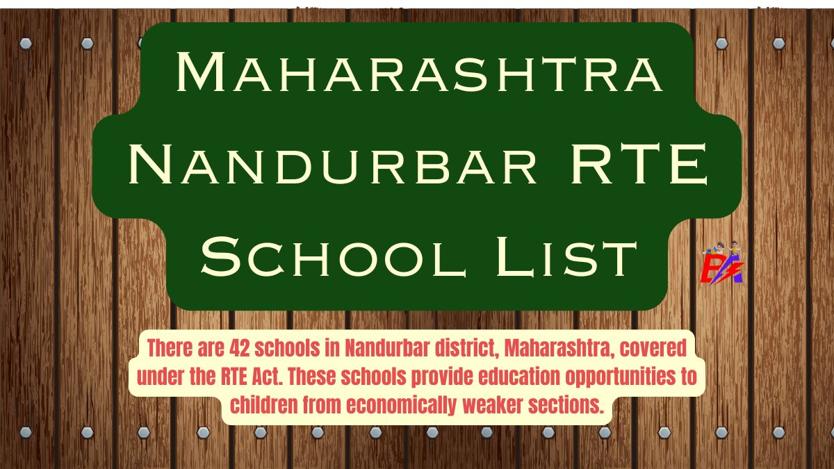 Nandurbar Maharashtra RTE School List 2026-27