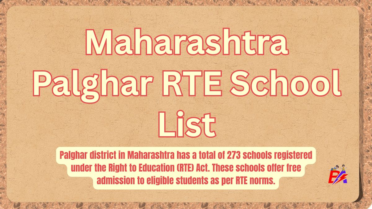 Palghar Maharashtra RTE School List 2026-27