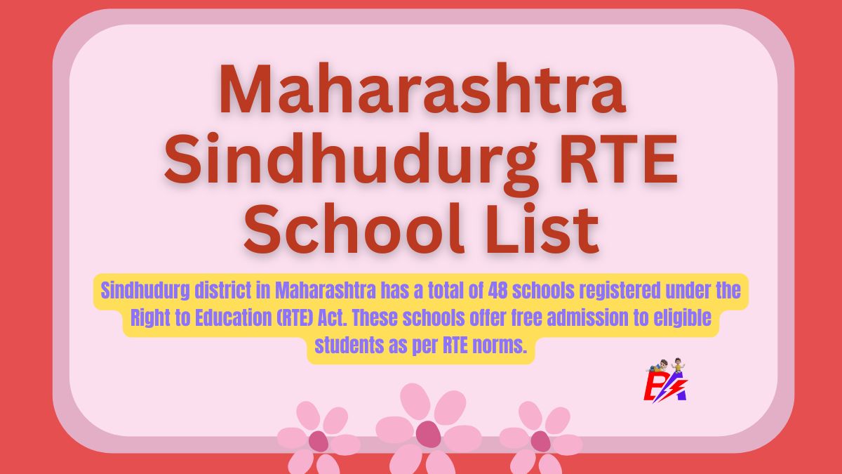 Sindhudurg Maharashtra RTE School List 2026-27
