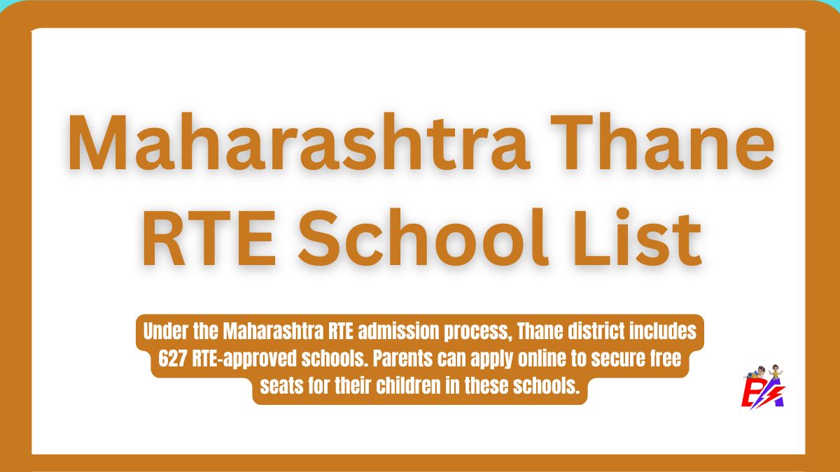 Thane Maharashtra RTE School List 2026-27