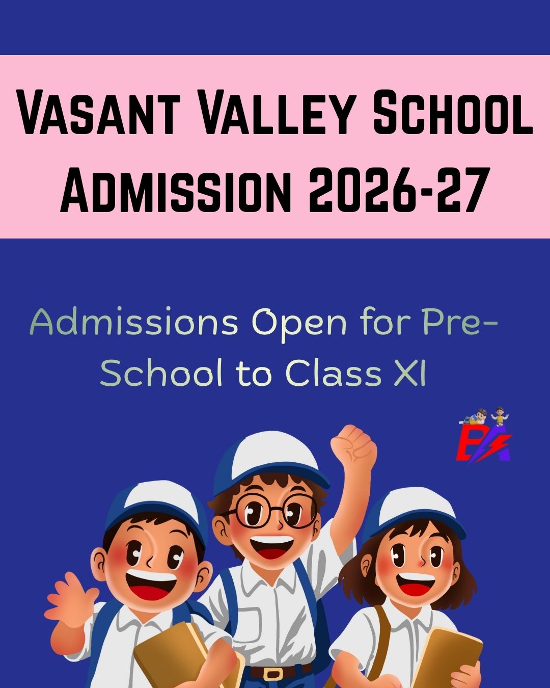 Vasant Valley School Admission 2026-27
