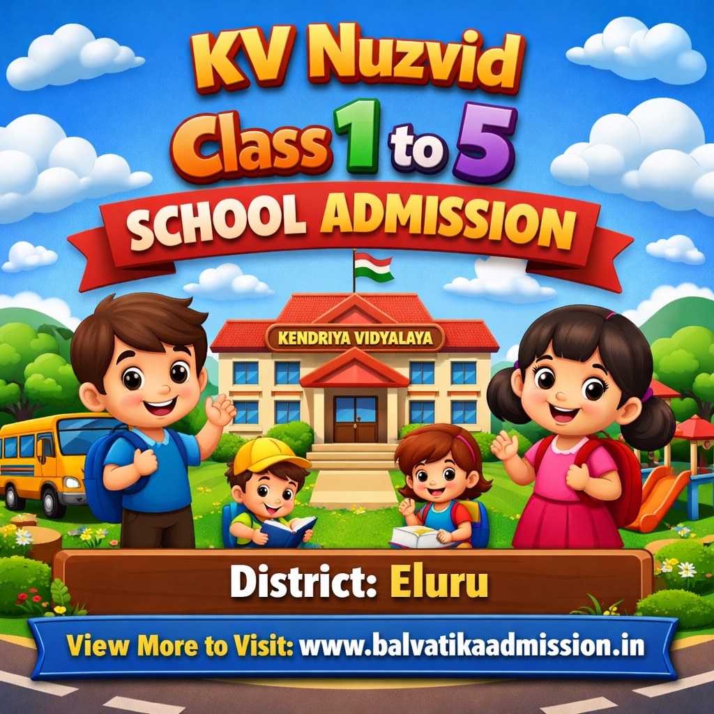 KV Nuzvid Class 1 to 5 Admission Apply Now