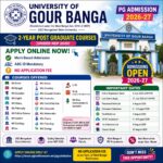 University of Gour Banga PG Admission 2026-27